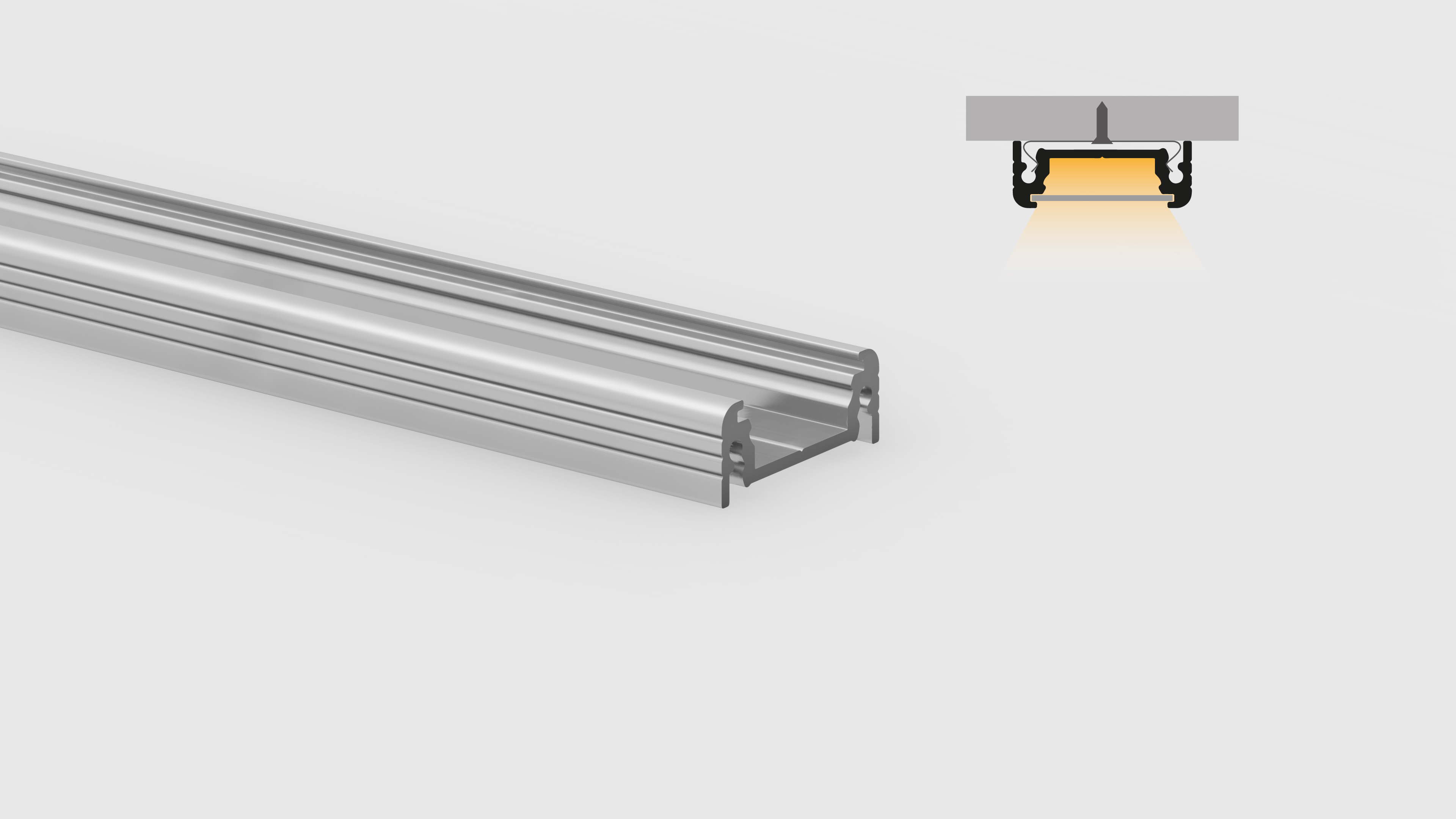 Aluminum profile – flat surfaces – PR114