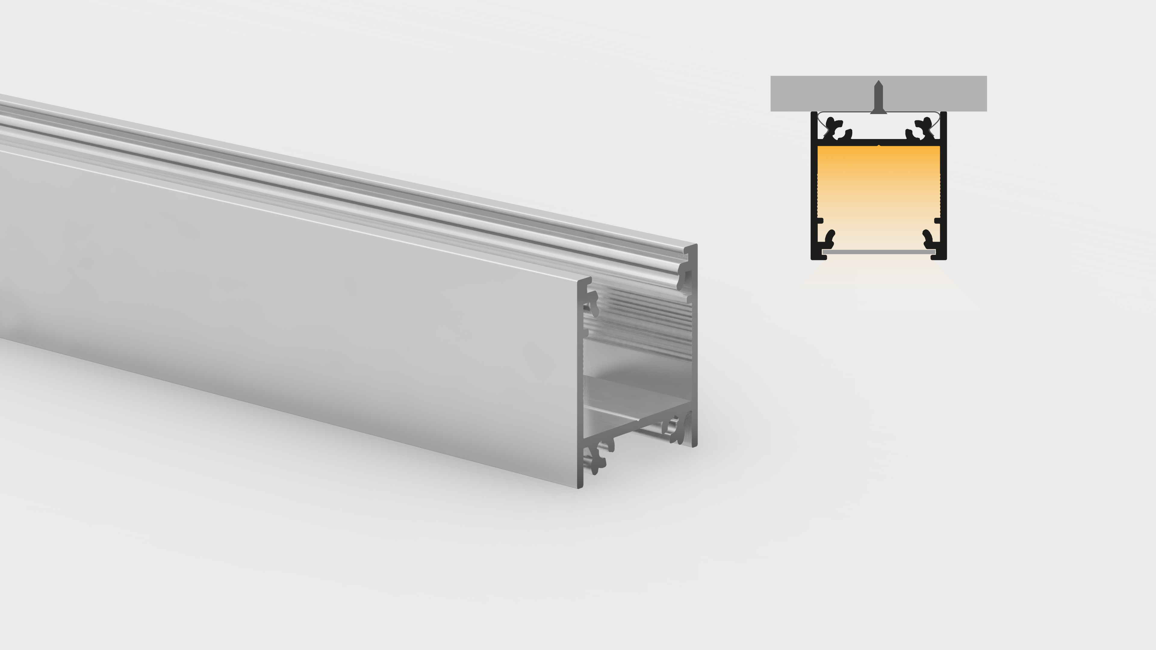 Aluminum profile – flat surfaces – PR120