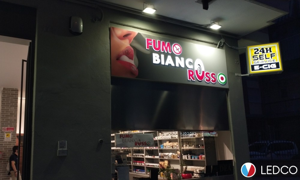 Profilo incasso a soffitto – Fumo Bianco Rosso – Bari