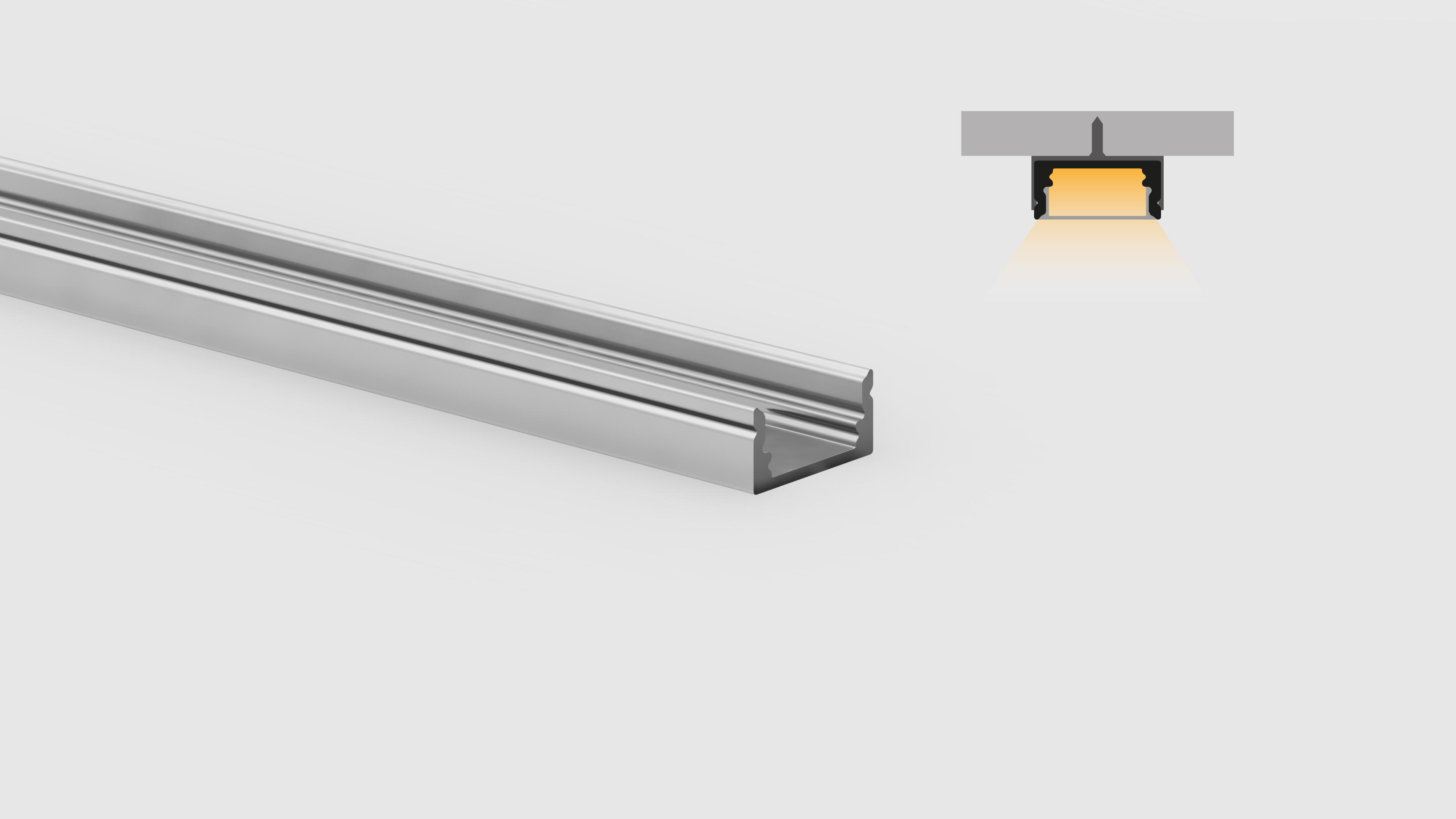 Miniaturized flat surface installation profile – PR110