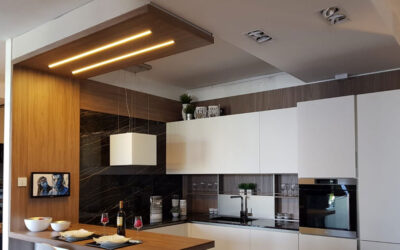 Black recessed LED bars – Casanova kitchen center – (Ba)