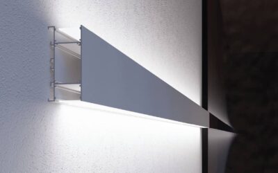 Neues Aluminiumprofil PR750: doppelter Lichtaustritt für Wand- oder Pendelmontage