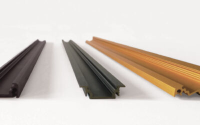 Special aluminum profiles, choose from the new colors: gold, brass and dark brown