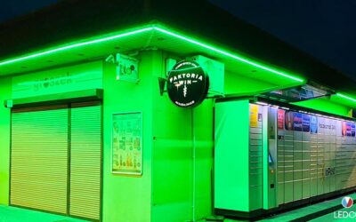 Food store outdoor lighting in Poznań – Poland