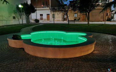 Illuminazione fontana con strip LED Custom Flex RGB