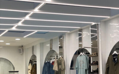 Lighting of a new clothing store in Bari: a perfect combination of light and style
