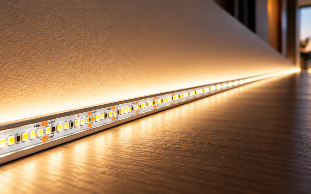 LEDCO Strip LED 48V: 30 metri con una sola alimentazione, senza caduta di tensione